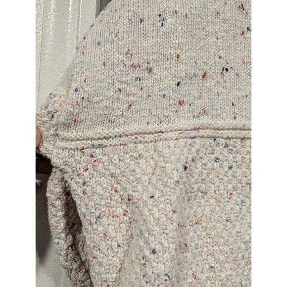 Vintage Lee Sport Womens Cream Speckled Wisconsin Badgers Crew Neck Sweater Sz L - Picture 8 of 16